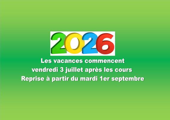 C&rsquo;est quand les vacances ?